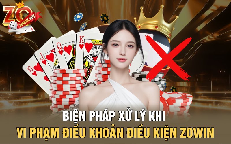 Biện pháp xử lý khi vi phạm điều khoản điều kiện Zowin