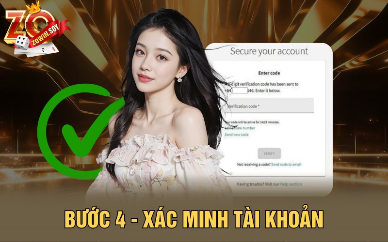 Bước 4 - Xác minh tài khoản