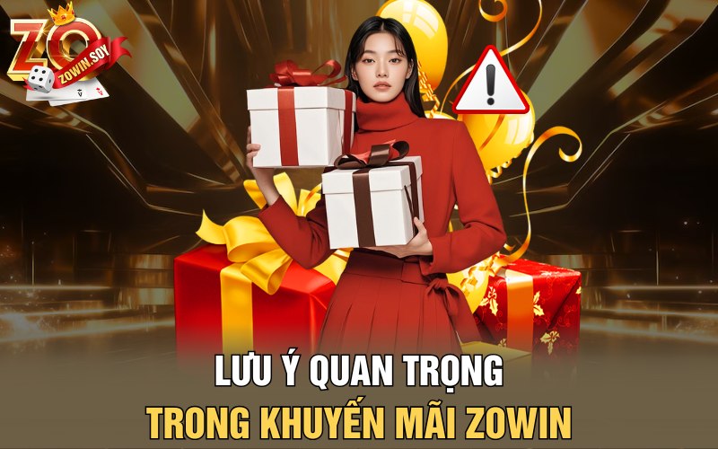 Các lưu ý chính khi tham gia khuyến mãi Zowin